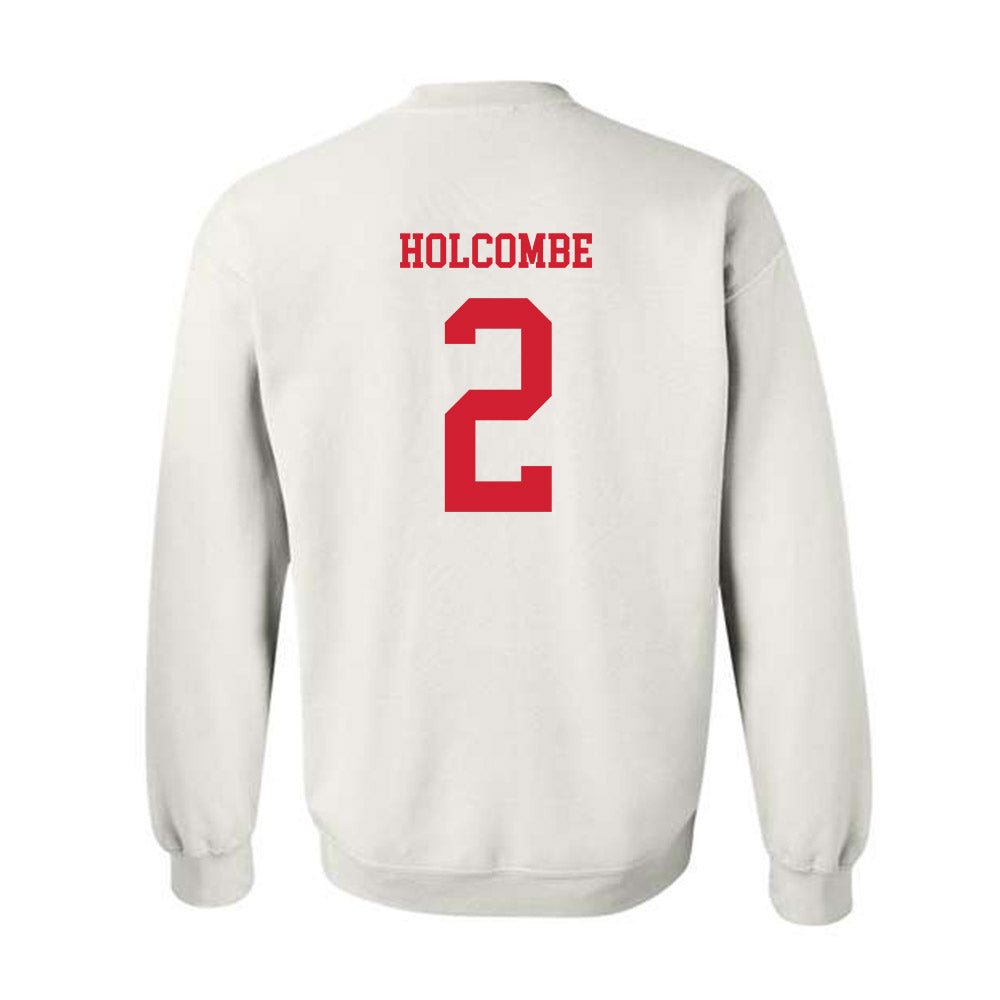 Utah - NCAA Men's Basketball : Jackson Holcombe - Replica Shersey Crewneck Sweatshirt-1