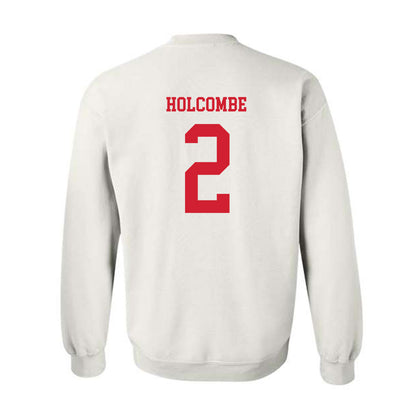 Utah - NCAA Men's Basketball : Jackson Holcombe - Replica Shersey Crewneck Sweatshirt-1
