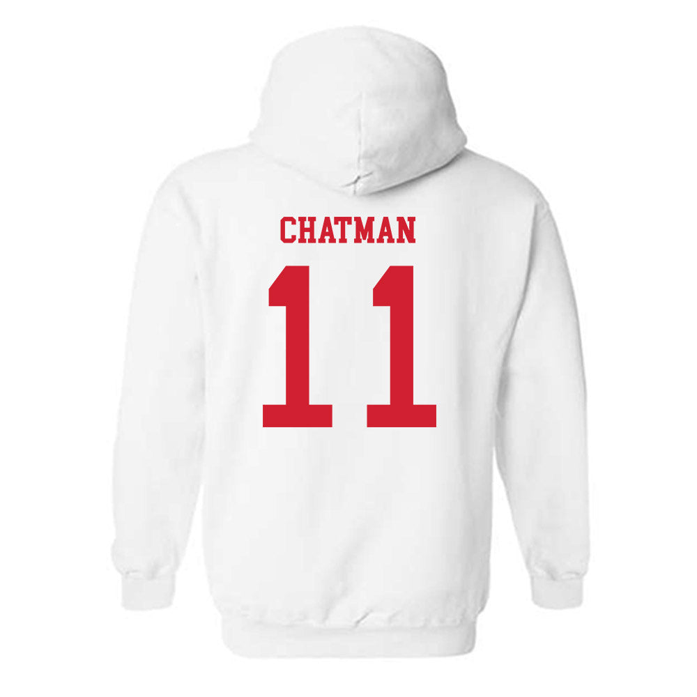 Utah - NCAA Men's Basketball : Taison Chatman - Replica Shersey Hooded Sweatshirt-1