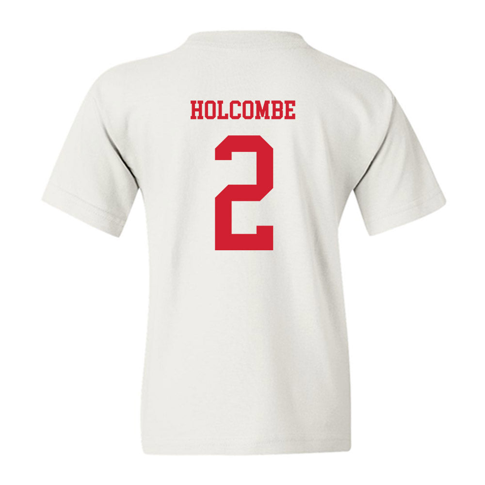 Utah - NCAA Men's Basketball : Jackson Holcombe - Replica Shersey Youth T-Shirt-1