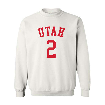 Utah - NCAA Men's Basketball : Jackson Holcombe - Replica Shersey Crewneck Sweatshirt-0