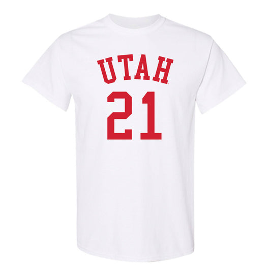 Utah - NCAA Men's Basketball : Obomate Abbey - Replica Shersey T-Shirt-0