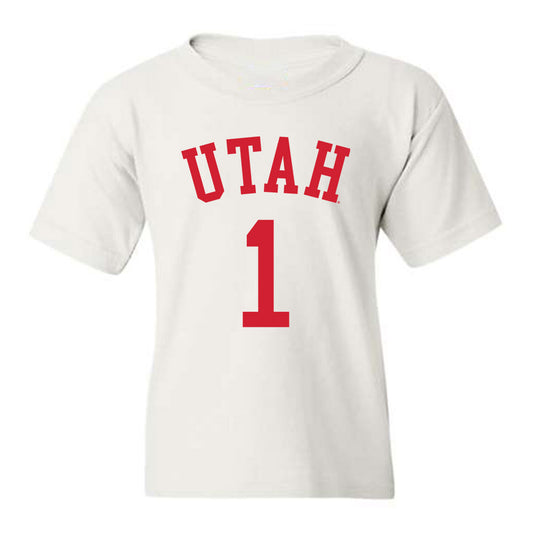 Utah - NCAA Men's Basketball : Ben Carlson - Replica Shersey Youth T-Shirt
