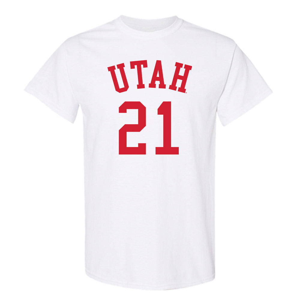 Utah - NCAA Men's Basketball : Alec Anigbata - Replica Shersey T-Shirt-0