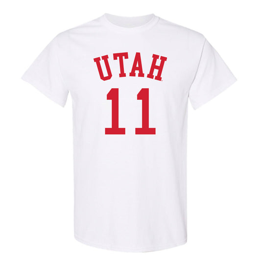 Utah - NCAA Men's Basketball : Lucas Langarita - Replica Shersey T-Shirt-0