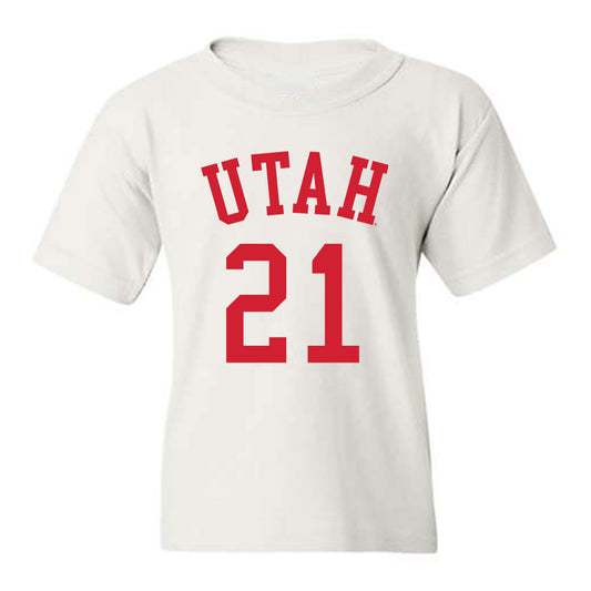 Utah - NCAA Men's Basketball : Obomate Abbey - Replica Shersey Youth T-Shirt-0