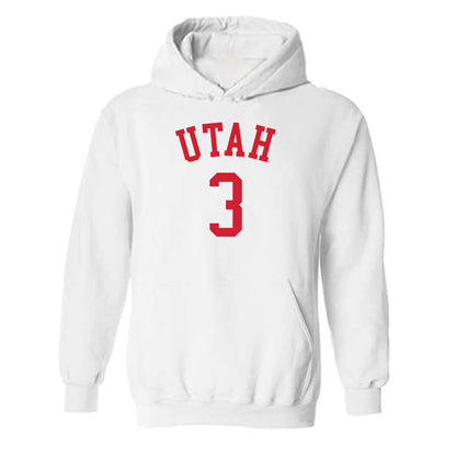 Utah - NCAA Men's Basketball : Don McHenry - Replica Shersey Hooded Sweatshirt-0
