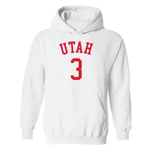 Utah - NCAA Men's Basketball : Don McHenry - Replica Shersey Hooded Sweatshirt-0