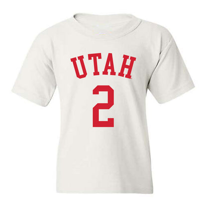 Utah - NCAA Men's Basketball : Jackson Holcombe - Replica Shersey Youth T-Shirt-0