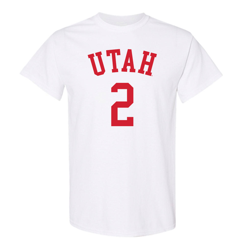 Utah - NCAA Men's Basketball : Jackson Holcombe - Replica Shersey T-Shirt-0