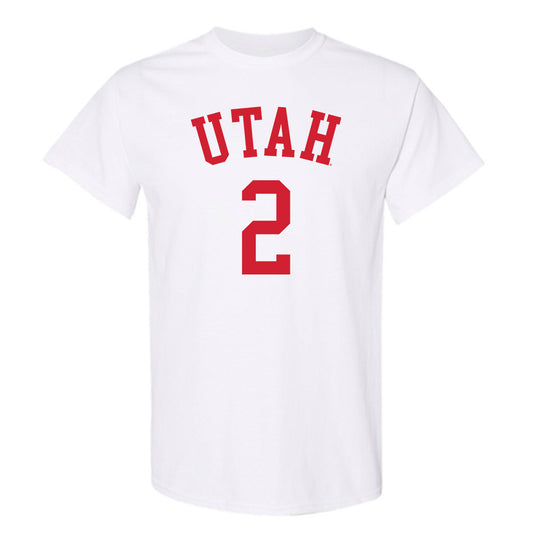 Utah - NCAA Men's Basketball : Jackson Holcombe - Replica Shersey T-Shirt-0