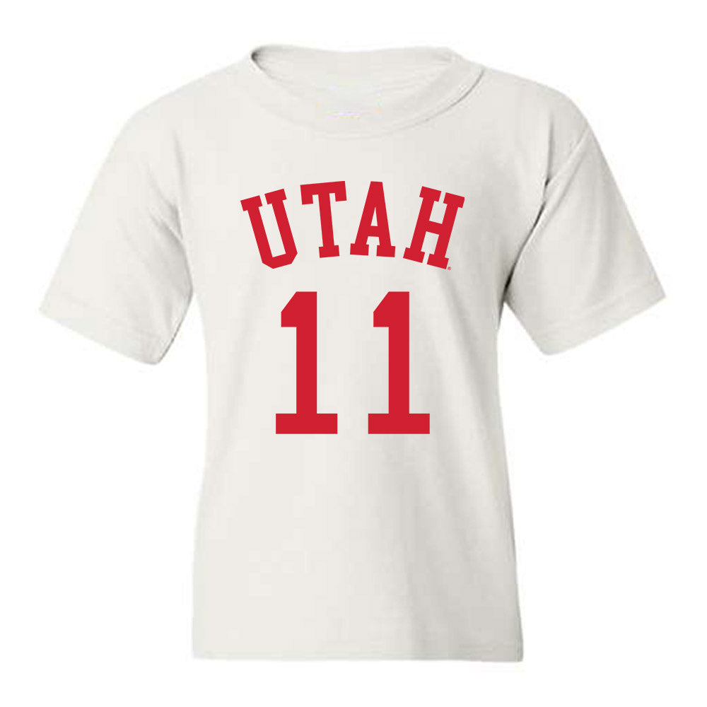 Utah - NCAA Men's Basketball : Lucas Langarita - Replica Shersey Youth T-Shirt-0
