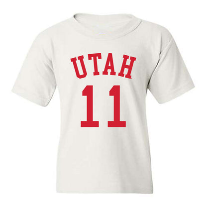 Utah - NCAA Men's Basketball : Lucas Langarita - Replica Shersey Youth T-Shirt-0