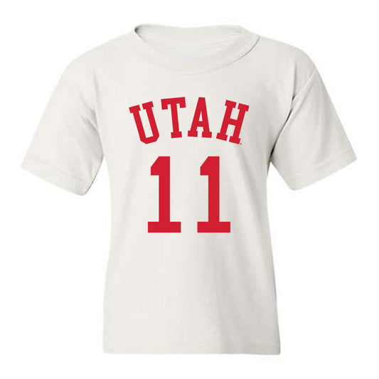 Utah - NCAA Men's Basketball : Lucas Langarita - Replica Shersey Youth T-Shirt-0