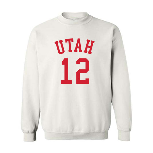 Utah - NCAA Women's Basketball : Chyra Evans - Replica Shersey Crewneck Sweatshirt-0