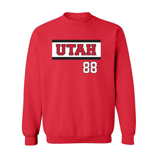 Utah - NCAA Softball : Taylor Mediano - Replica Shersey Crewneck Sweatshirt-0