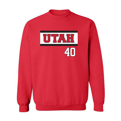 Utah - NCAA Softball : Cian Noli - Replica Shersey Crewneck Sweatshirt-0