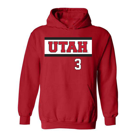 Utah - NCAA Softball : Shonty Passi - Replica Shersey Hooded Sweatshirt-0