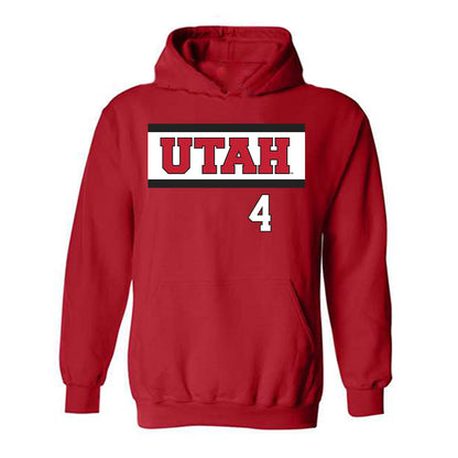 Utah - NCAA Softball : Kate Blunt - Replica Shersey Hooded Sweatshirt-0