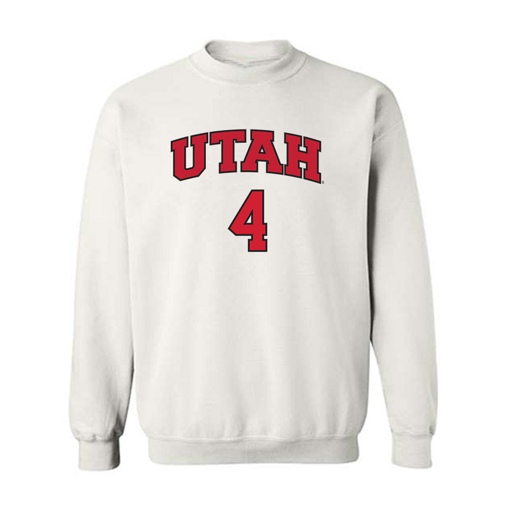 Utah - NCAA Softball : Kate Blunt - Replica Shersey Crewneck Sweatshirt-0