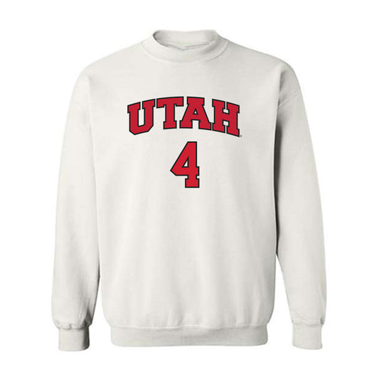 Utah - NCAA Softball : Kate Blunt - Replica Shersey Crewneck Sweatshirt-0