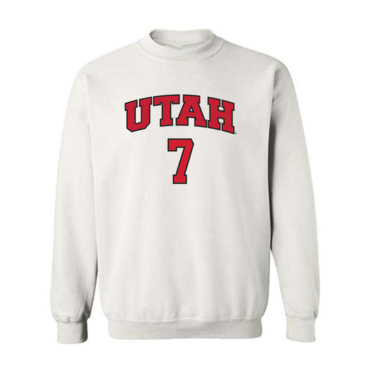 Utah - NCAA Softball : Sianni Sakai - Replica Shersey Crewneck Sweatshirt-0