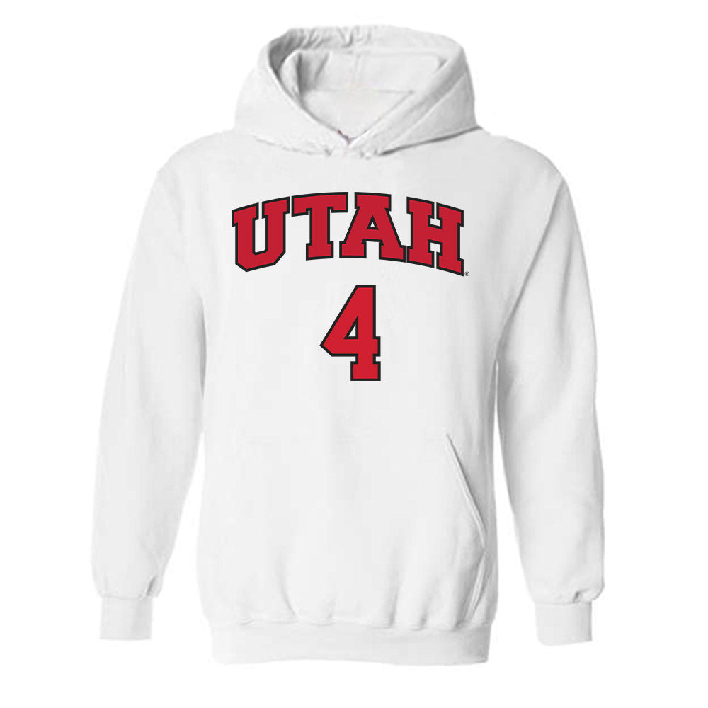 Utah - NCAA Softball : Kate Blunt - Replica Shersey Hooded Sweatshirt-0