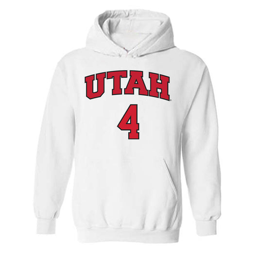 Utah - NCAA Softball : Kate Blunt - Replica Shersey Hooded Sweatshirt-0