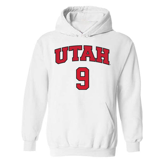 Utah - NCAA Softball : Emily Capobianco - Replica Shersey Hooded Sweatshirt-0