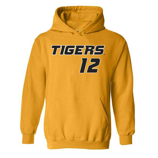 Missouri - NCAA Softball : Avery Porter - Replica Shersey Hooded Sweatshirt-0