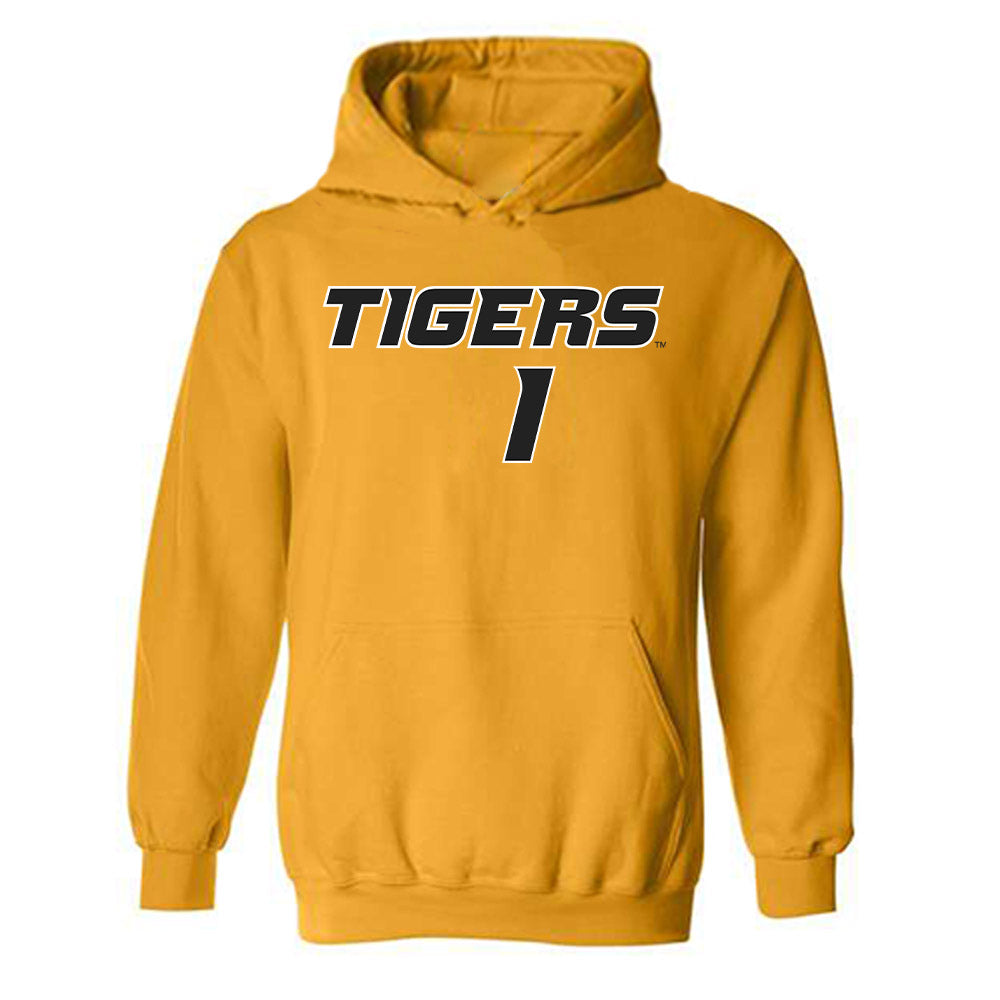 Missouri - NCAA Softball : Audrey Cathey - Replica Shersey Hooded Sweatshirt-0