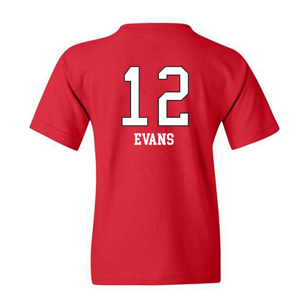Utah - NCAA Women's Basketball : Chyra Evans - Replica Shersey Youth T-Shirt-1