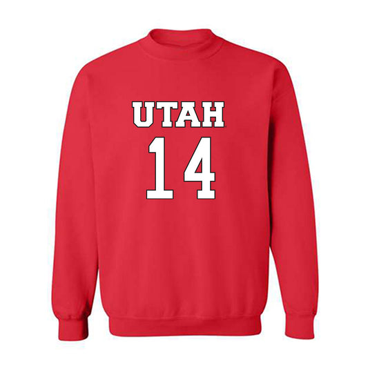 Utah - NCAA Women's Basketball : Kamryn Mafua - Replica Shersey Crewneck Sweatshirt-0