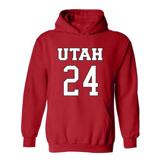 Utah - NCAA Women's Basketball : Rylee Little - Replica Shersey Hooded Sweatshirt-0