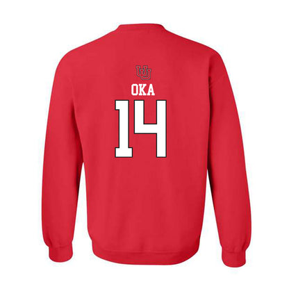 Utah - NCAA Women's Soccer : Julia Oka - Replica Shersey Crewneck Sweatshirt-1