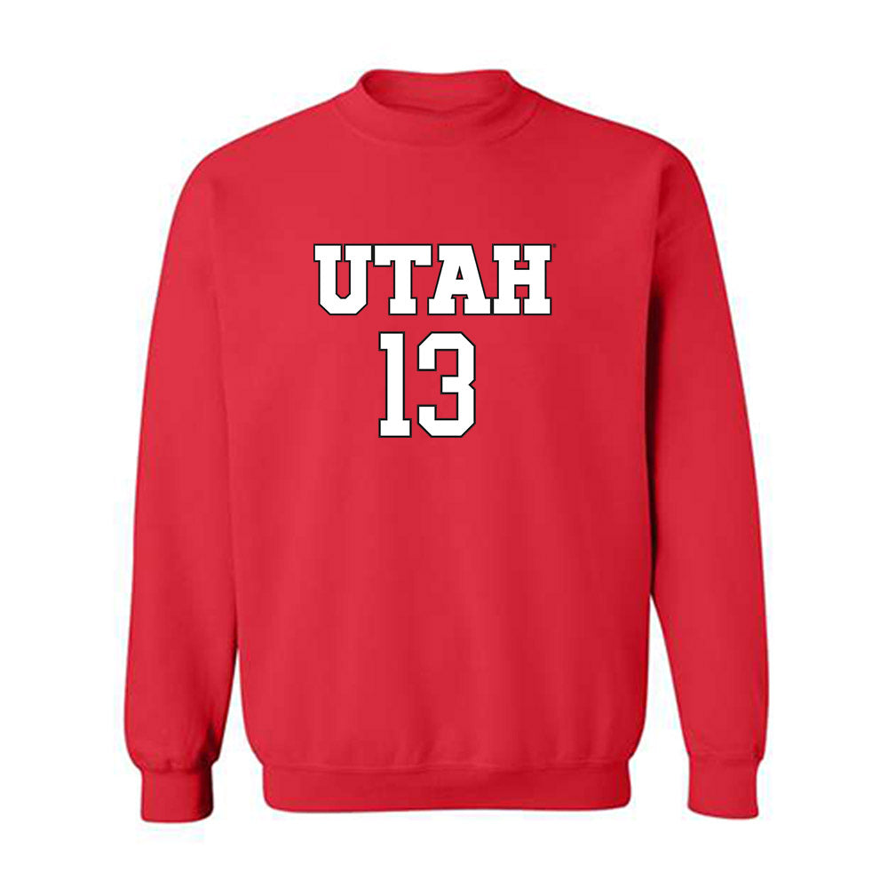 Utah - NCAA Women's Soccer : Eliza Smith - Replica Shersey Crewneck Sweatshirt-0