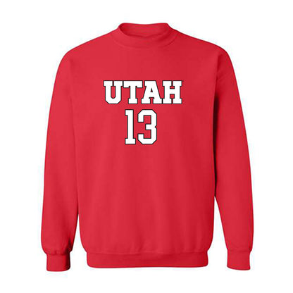 Utah - NCAA Women's Soccer : Eliza Smith - Replica Shersey Crewneck Sweatshirt-0