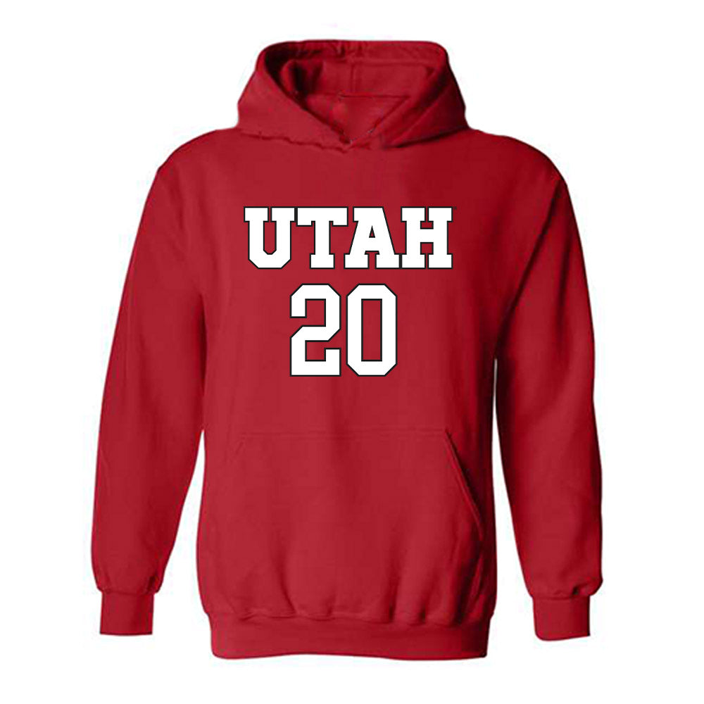 Utah - NCAA Women's Soccer : Sophie White - Replica Shersey Hooded Sweatshirt-0