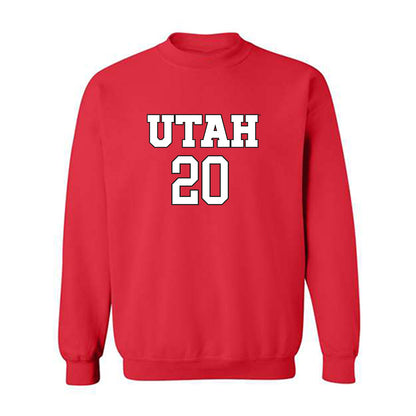 Utah - NCAA Women's Soccer : Sophie White - Replica Shersey Crewneck Sweatshirt-0
