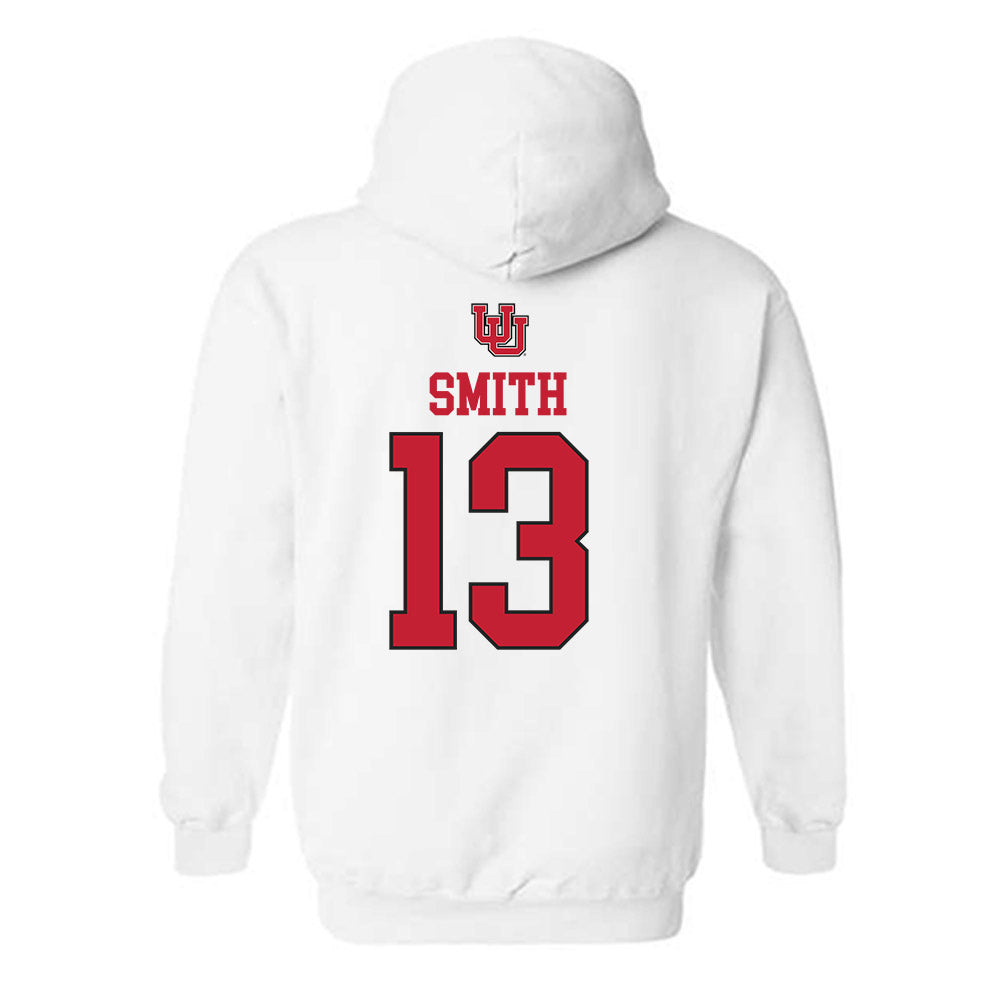 Utah - NCAA Women's Soccer : Eliza Smith - Replica Shersey Hooded Sweatshirt-1