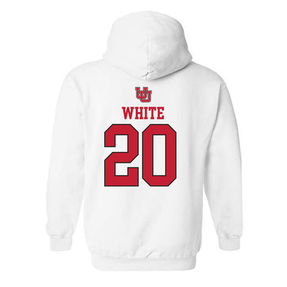 Utah - NCAA Women's Soccer : Sophie White - Replica Shersey Hooded Sweatshirt-1