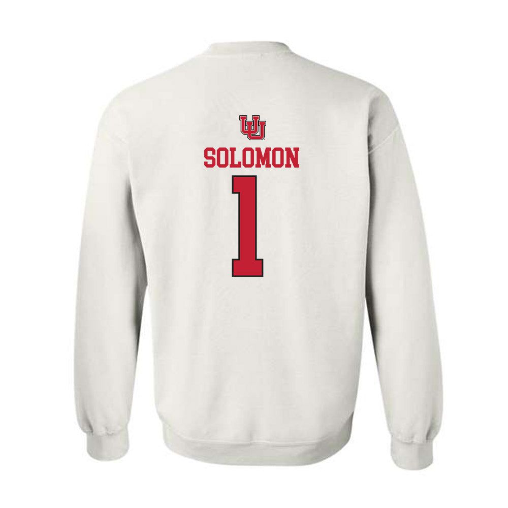 Utah - NCAA Women's Soccer : Anna Solomon - Replica Shersey Crewneck Sweatshirt-1