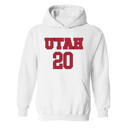 Utah - NCAA Women's Soccer : Sophie White - Replica Shersey Hooded Sweatshirt-0