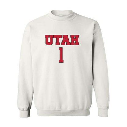 Utah - NCAA Women's Soccer : Anna Solomon - Replica Shersey Crewneck Sweatshirt-0