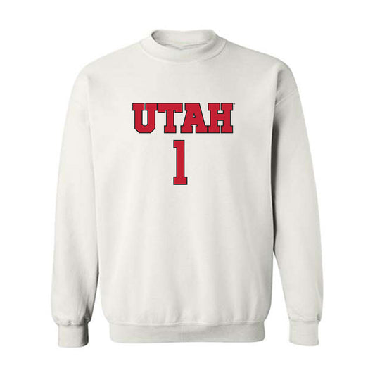 Utah - NCAA Women's Soccer : Anna Solomon - Replica Shersey Crewneck Sweatshirt-0
