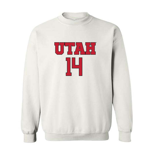 Utah - NCAA Women's Soccer : Julia Oka - Replica Shersey Crewneck Sweatshirt-0