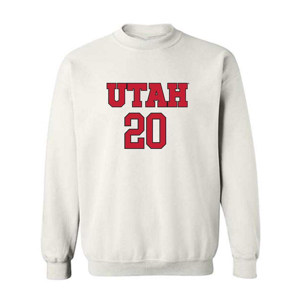 Utah - NCAA Women's Soccer : Sophie White - Replica Shersey Crewneck Sweatshirt-0