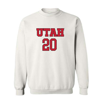 Utah - NCAA Women's Soccer : Sophie White - Replica Shersey Crewneck Sweatshirt-0