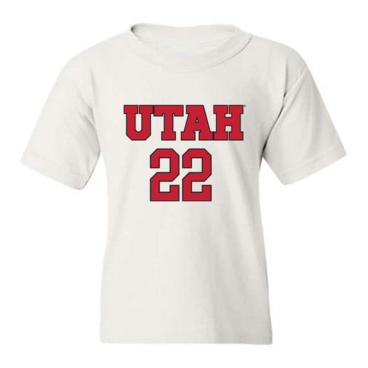Utah - NCAA Women's Soccer : Madison Encinas - Replica Shersey Youth T-Shirt-0