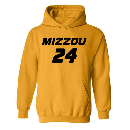 Missouri - NCAA Women's Soccer : aly Bryant - Replica Shersey Hooded Sweatshirt-0